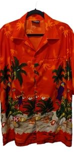 Mens SZ LG Pacific & Co. Shirt. Vacation Hawaiian Boho Floral